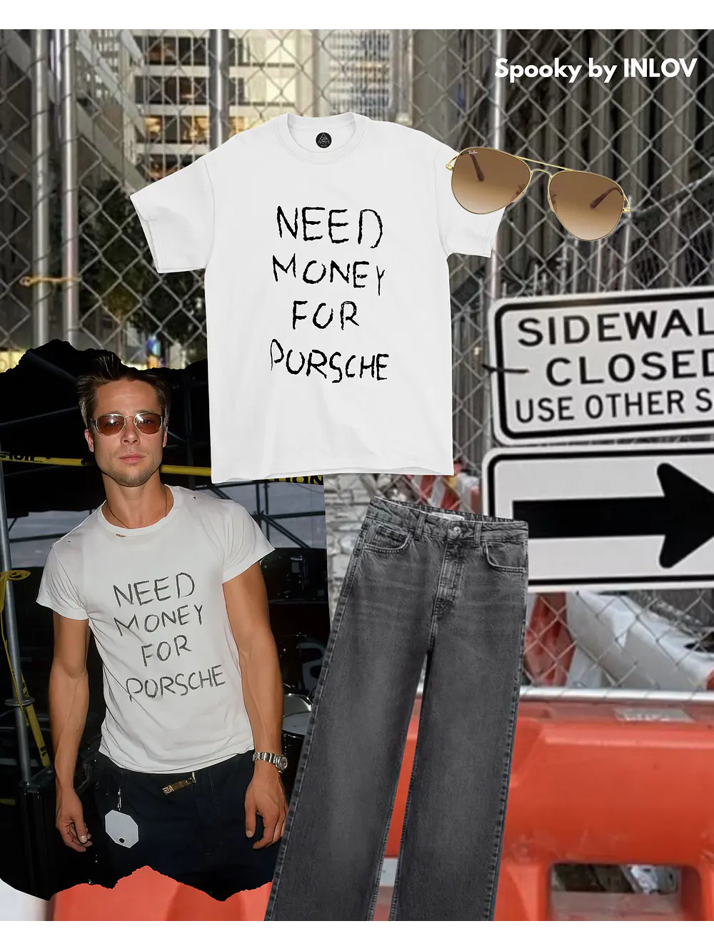 Polera Need Money For Porsche Brad Pitt 2