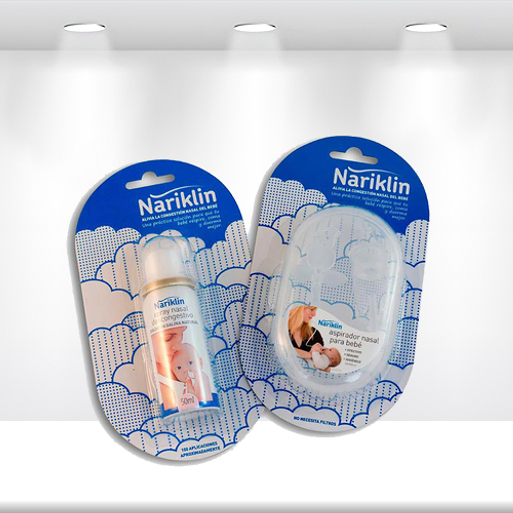 Pack aspirador nasal y spray descongestivo Nariklin