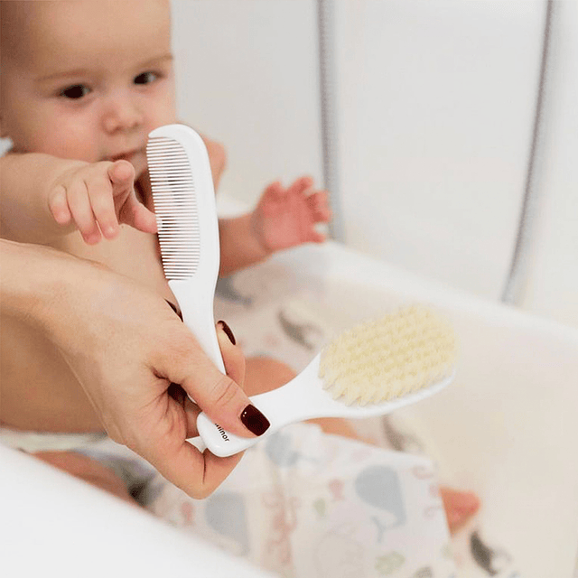 Peine y cepillo para pelo bebés 0m+