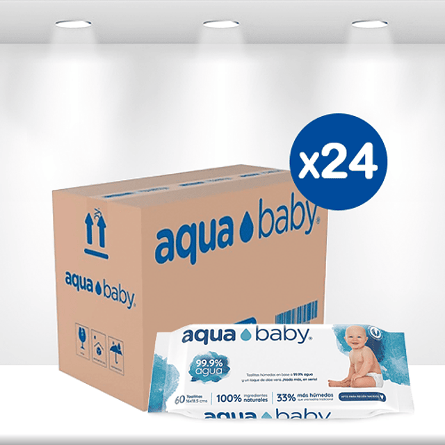 Toallitas húmedas Aqua Baby 2x60