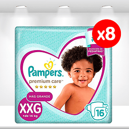 Pampers Premium Care XXG (+14 Kg) X8