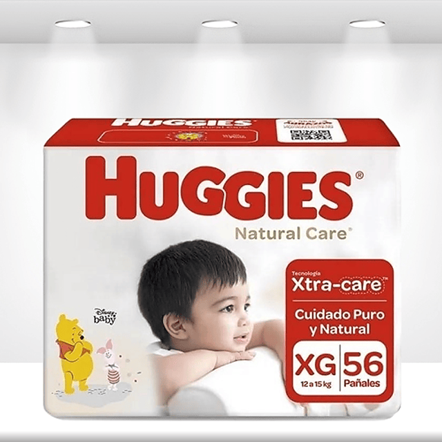 Huggies Natural Care XG 56 unidades
