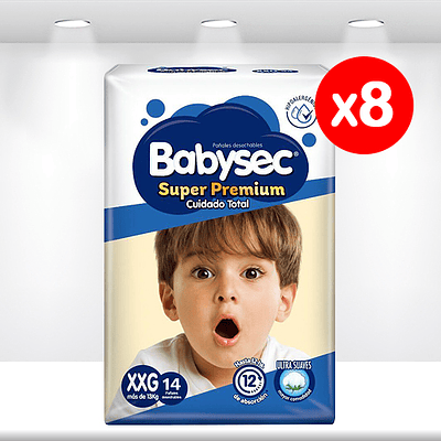 Babysec Super Premium XXG (+13Kg) X8
