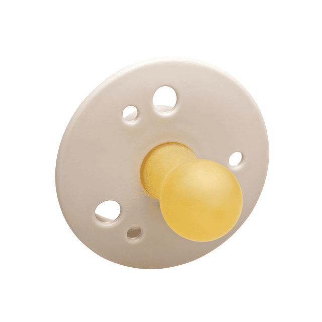 Simply Rubber - Chupetes de goma redondeados/cereza, medianos (6-12 meses),  pezón en forma de corazón, chupete de goma natural, sin BPA, hecho a mano