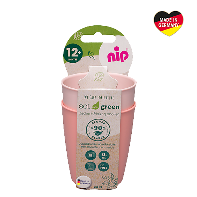 Pack 2 vasos Green Rosado NIP 1