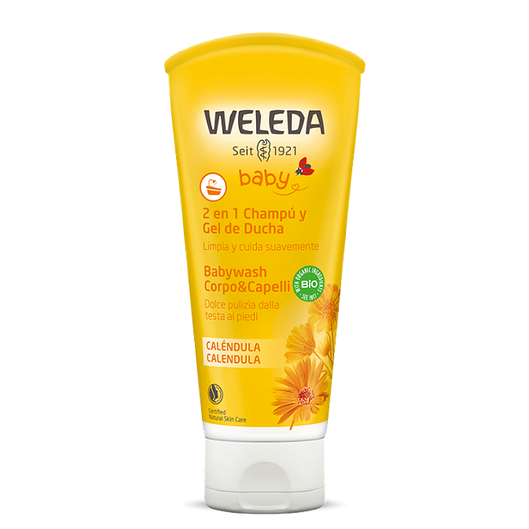 Shampoo y gel de ducha Caléndula Weleda 1