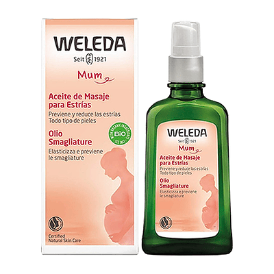 Aceite de masajes para estrías Weleda