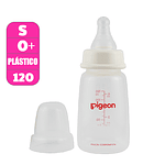 Mamadera PP (plástico) Flexible talla S 120 ml Pigeon