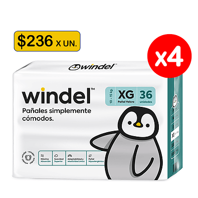Windel XG 144 unidades
