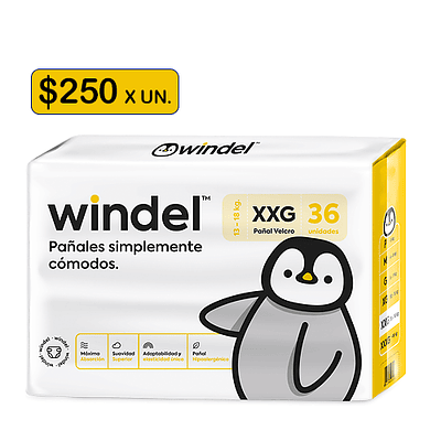 Windel XXG 36 unidades