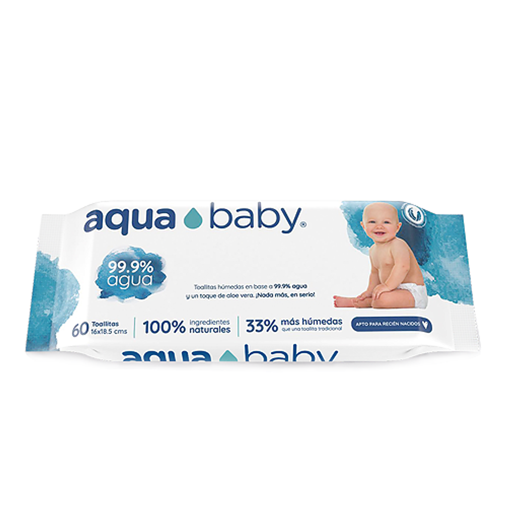 Toallitas húmedas Aqua Baby 60 uds