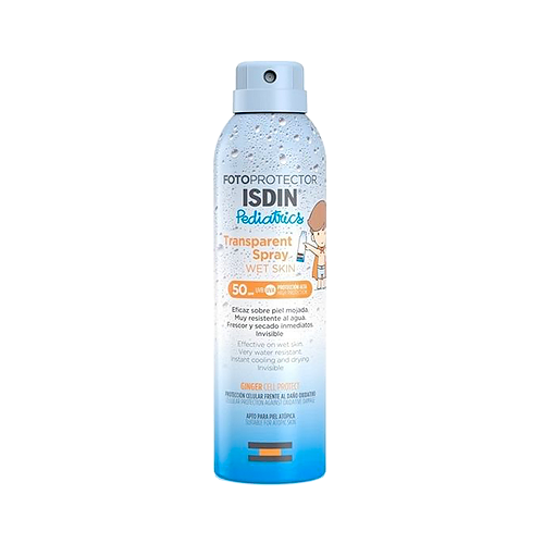 Fotoprotector ISDIN Transparent Spray Wet Skin Pediatrics SPF 50