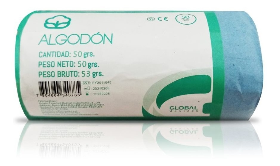 Algodón Hidrófilo Prensado 50 Gr.