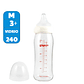 Mamadera boca ancha vidrio talla M 240 ml Pigeon - Miniatura 1