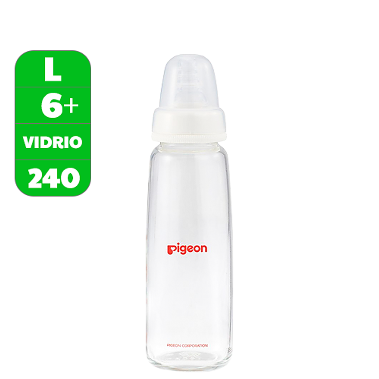Mamadera vidrio Flexible corte Y 240 ml Pigeon 1