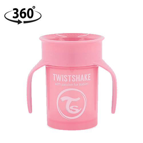 Vaso 360 Twistshake Rosado
