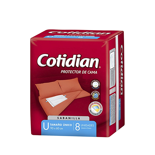 Sabanilla Cotidian Protector de Cama Pack 8 Unidades