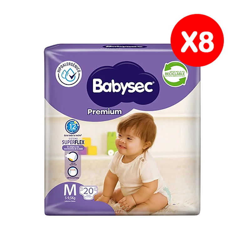 Babysec Premium M (5-9,5Kg) X8 1
