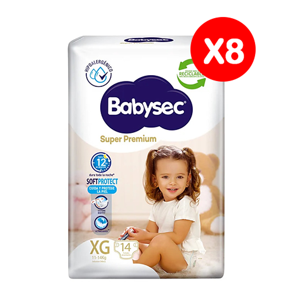 Babysec Super Premium XG (11-14Kg) X8