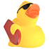 Patito de baño con gafas de sol