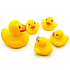 Patito de baño con 4 patitos