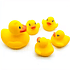 Patito de baño con 4 patitos