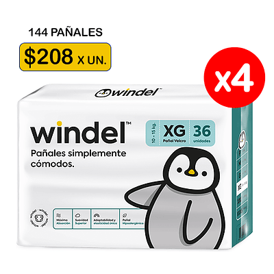 Windel XG 144 unidades