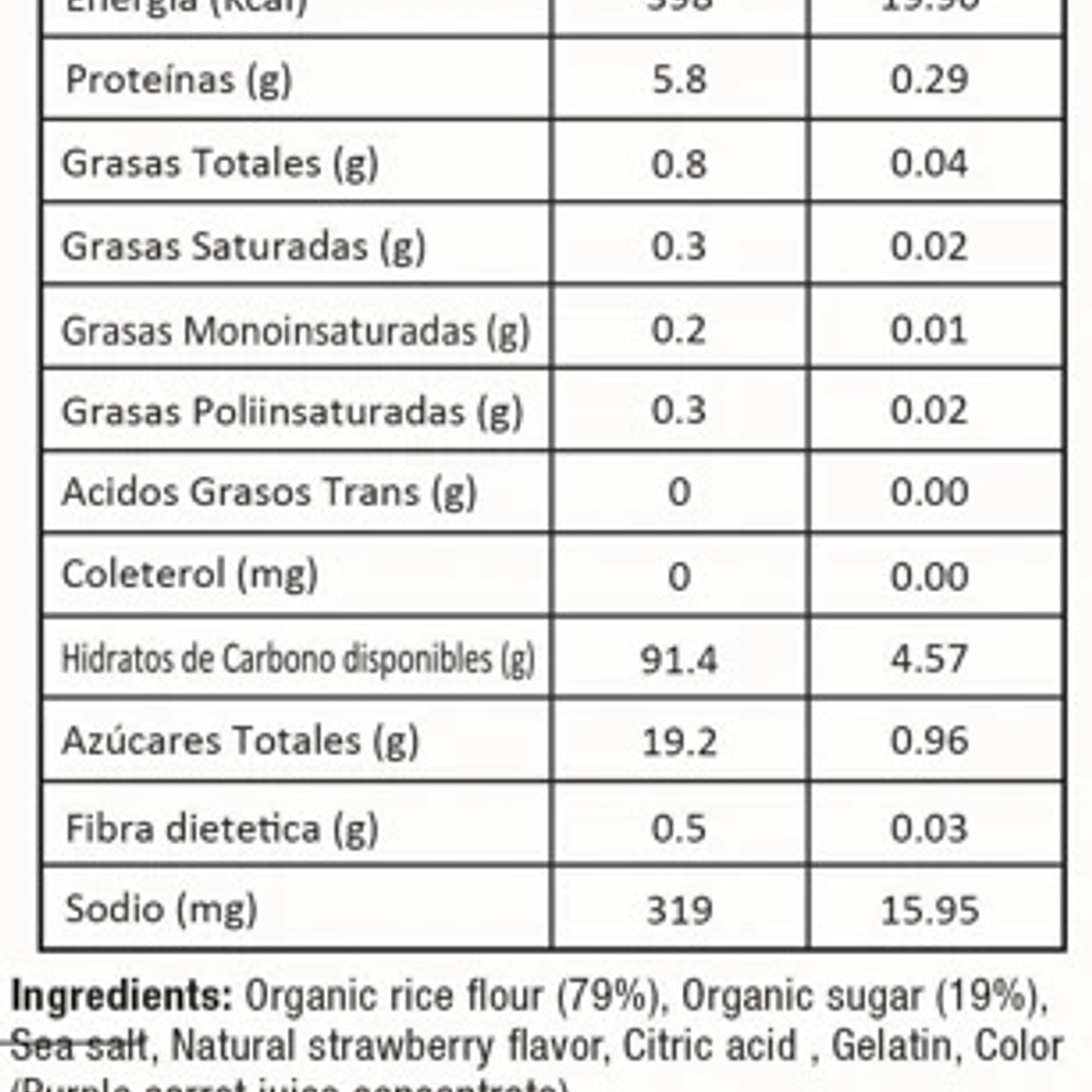 Toddler Mum-Mum Frutilla Orgánicas 50gr 2