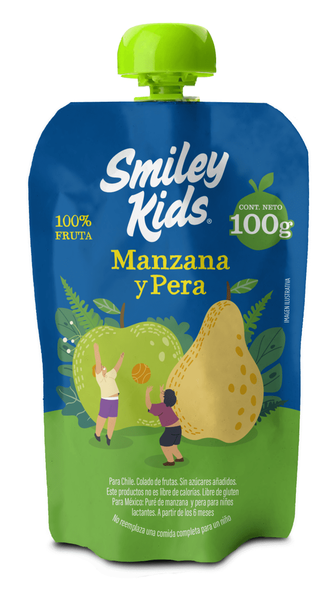 Compota Manzana Pera Smiley Kids
