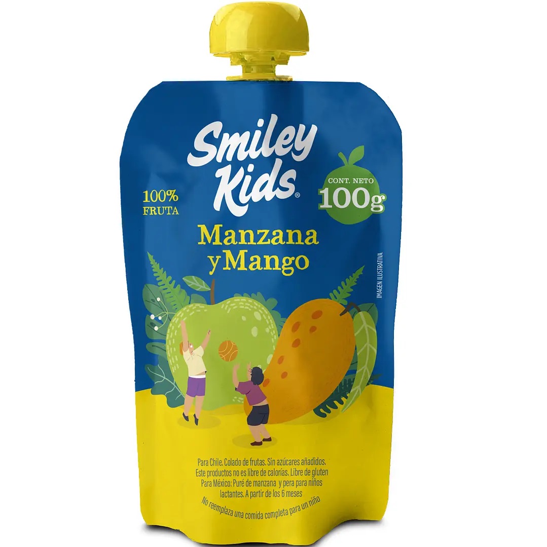 Compota Manzana Mango Smiley Kids