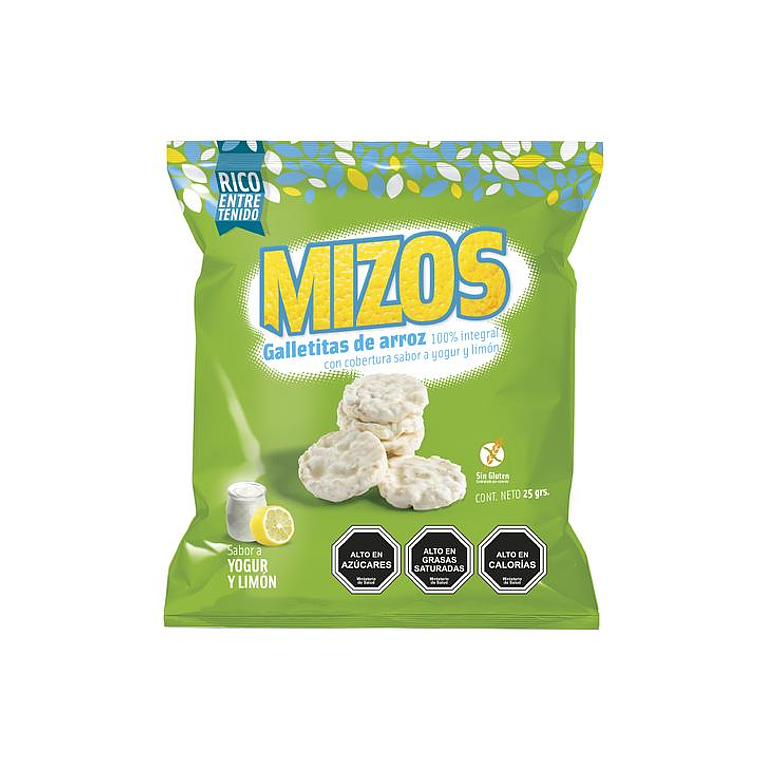Galletas de arroz Mizos Yogurt Limón 25grs 1
