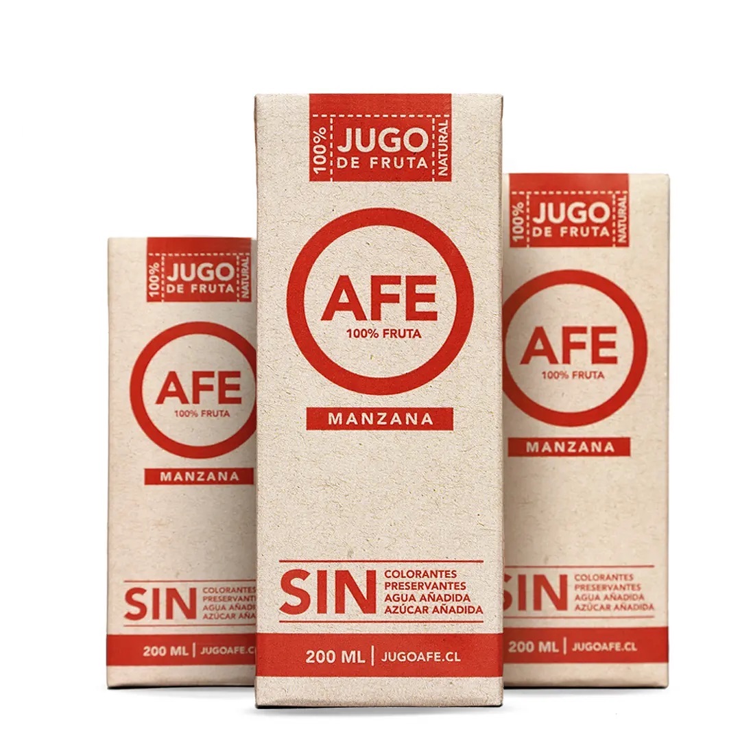 JUGO AFE MANZANA ROJA 1000 CC 6 UNIDS