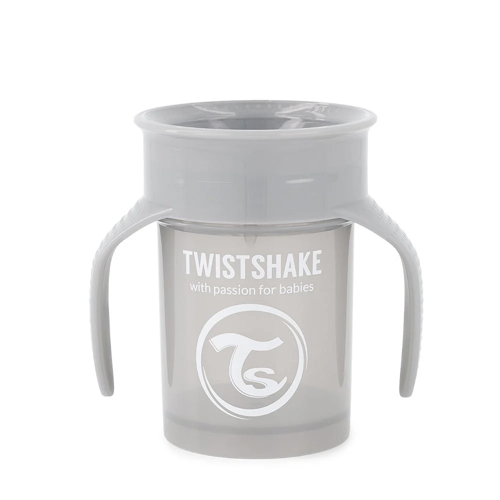 Vaso 360 Twistshake Gris