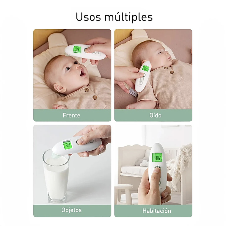 Termómetro infrarrojo Frente/Oído Momcozy 4