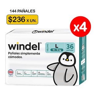 Windel L (10-15kg) 144 uds