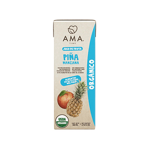 Jugo Manzana Piña Orgánico 200 cc Ama