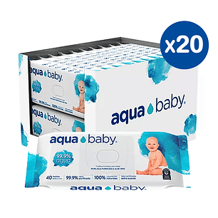 Caja Toallitas húmedas Aqua Baby 20x40 uds