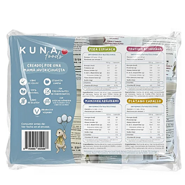 Pack 4 sabores Puffs Kuna 3