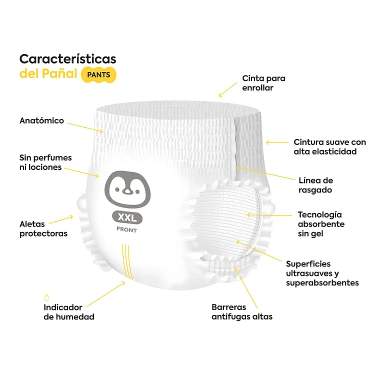 PACK Windel 1 Pants XL y 3 XL 2