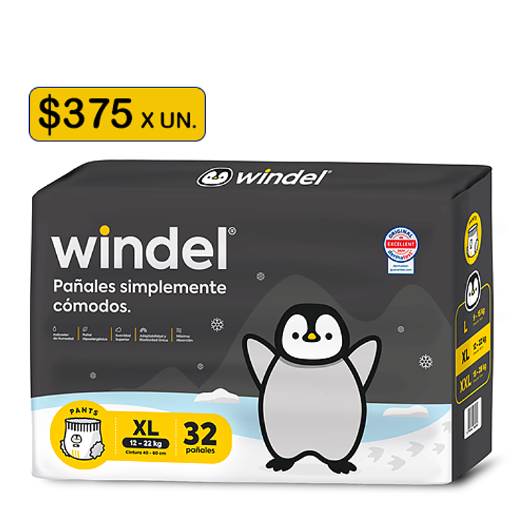 Windel Pants XL (12-22 kg) 32 uds 1