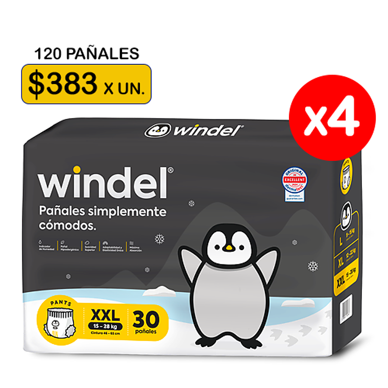 Windel Pants XXL (15-28 kg) 120 uds 1