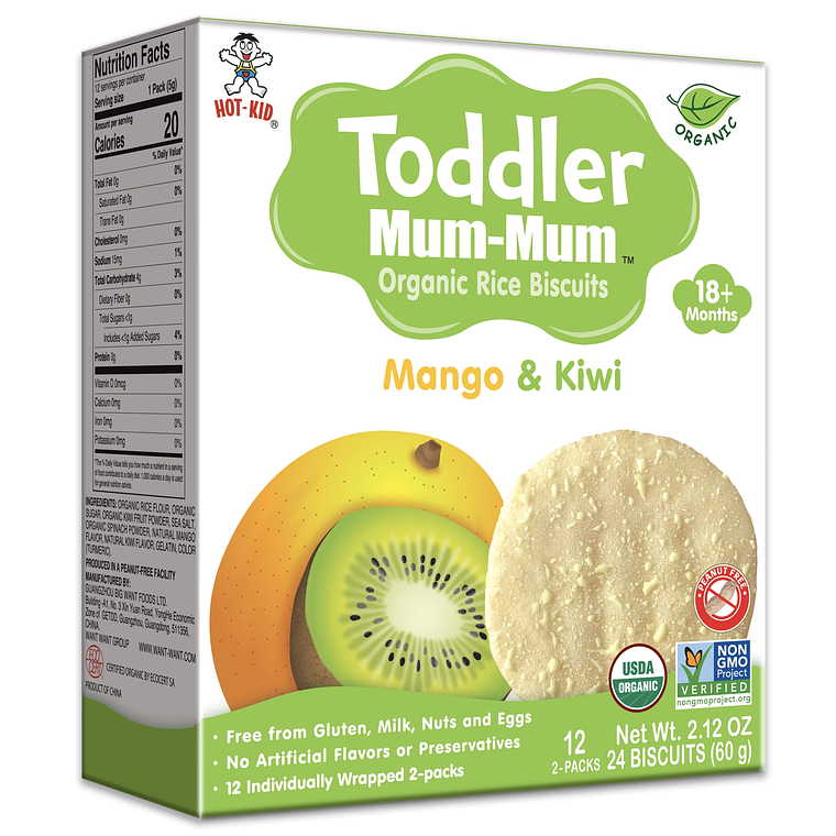 Toddler Mum-Mum Mango Kiwi Orgánicos 50gr 1