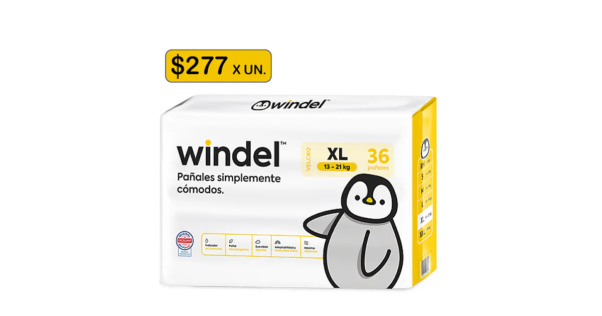 Windel XL (13-21kg) 36 uds