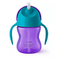 Vaso con Bombilla Flexible Philips Avent Dino Morado 200 ml (9m+) - Miniatura 3