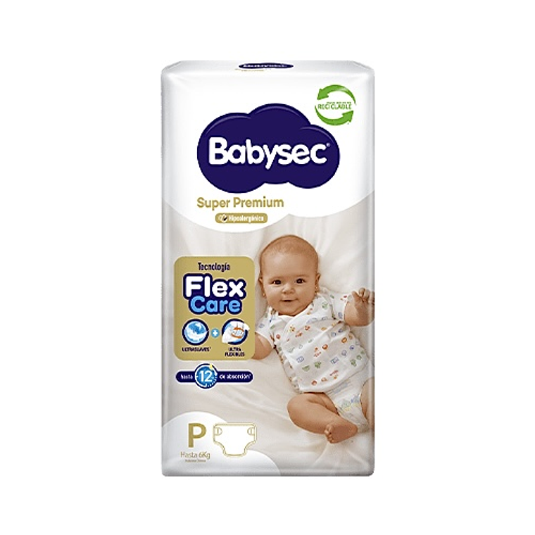 Babysec Super Premium P (-6kg) 40 uds. 1