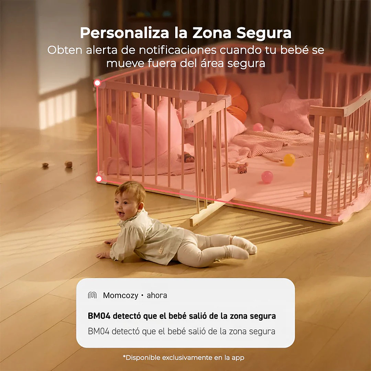 Monitor de Bebé Full HD Wi-Fi Momcozy 7