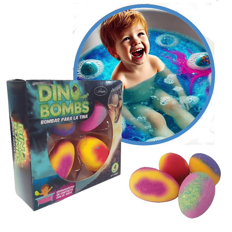 Dino Bombs Bombas Efervescentes de Baño para Niños 2