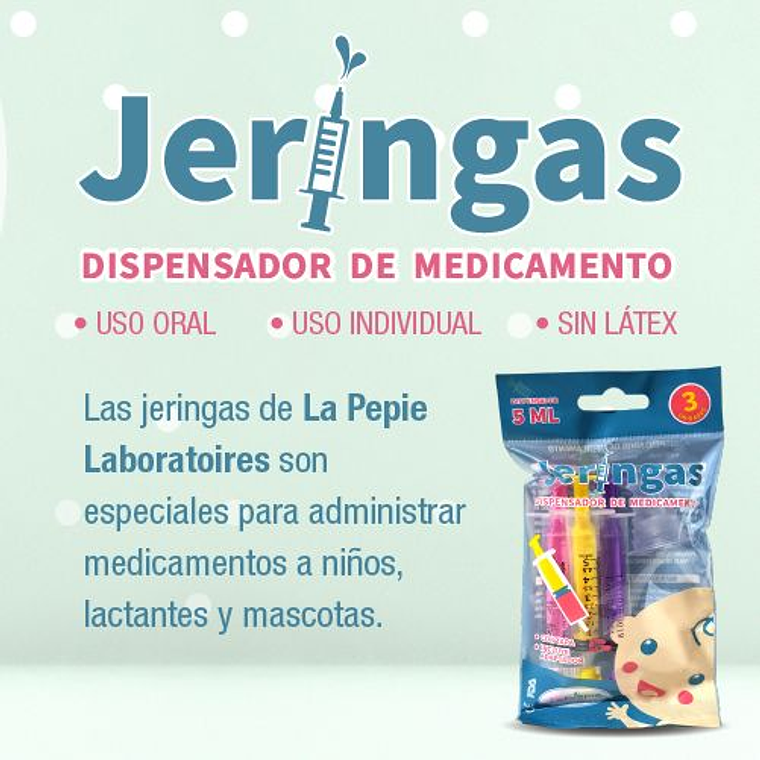 Jeringa Dispensadora de Medicamentos para Bebé La Prepie 3