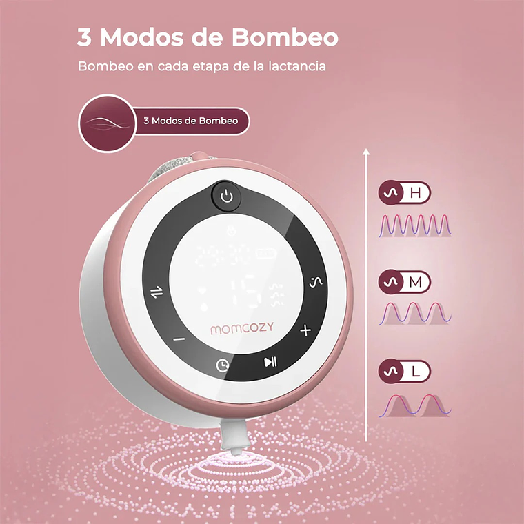 Extractor de Leche Materna Doble V1 Pro Momcozy 8