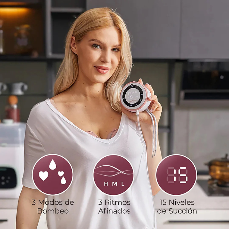 Extractor de Leche Materna Doble V1 Pro Momcozy 11